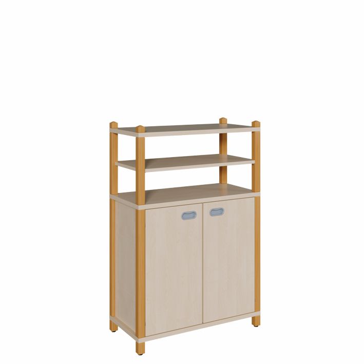 ST Schrank 120 cm, 2 Türen, Regal, 2 Breiten